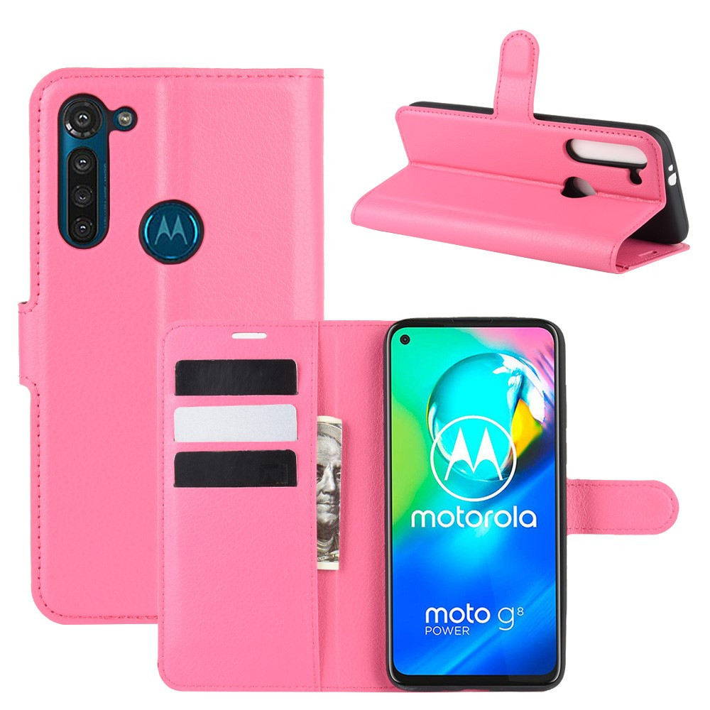 gokken gedragen Acrobatiek Book Case - Motorola Moto G8 Power Hoesje - Roze | GSM-Hoesjes.be