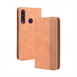 Coverup Vintage Style Book Case - Huawei Y6P Hoesje - Bruin