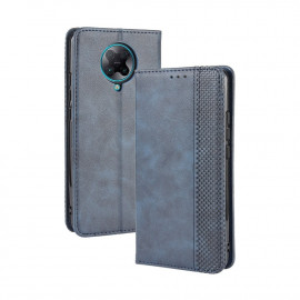 Coverup Vintage Style Book Case - Xiaomi Poco F2 Pro Hoesje - Blauw