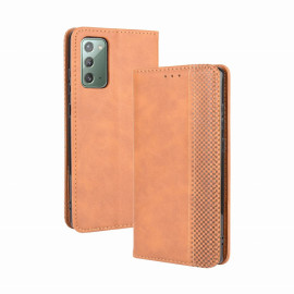 Coverup Vintage Style Book Case - Samsung Galaxy S20 FE Hoesje - Bruin