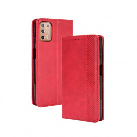 Vintage Book Case Motorola Moto G9 Plus Hoesje - Rood