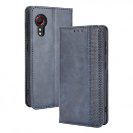 Coverup Vintage Style Book Case - Samsung Galaxy Xcover 5 Hoesje - Blauw