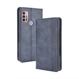 Coverup Vintage Style Book Case - Motorola Moto G10 / G20 / G30 Hoesje - Blauw