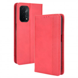 Coverup Vintage Style Book Case - OPPO A54 / A74 Hoesje - Rood