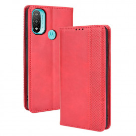 Coverup Vintage Style Book Case - Motorola Moto E20 Hoesje - Rood