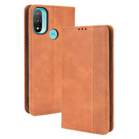 Coverup Vintage Style Book Case - Motorola Moto E20 Hoesje - Bruin