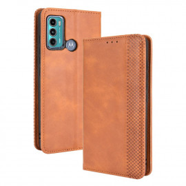 Coverup Vintage Style Book Case - Motorola Moto G60 Hoesje - Bruin