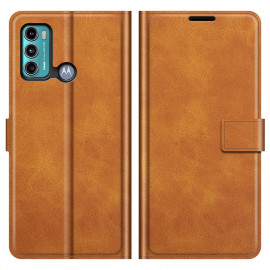 Coverup Deluxe Book Case - Motorola Moto G60 Hoesje - Bruin