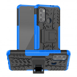 Coverup Rugged Kickstand Back Cover - Motorola Moto G60 Hoesje - Blauw