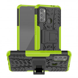 Coverup Rugged Kickstand Back Cover - Motorola Moto G60 Hoesje - Groen