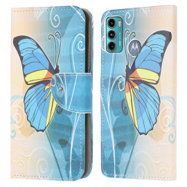 Coverup Book Case - Motorola Moto G60 Hoesje - Blauwe Vlinder