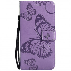 Coverup Vlinders Book Case - Motorola Moto E7i Power / E7 Power Hoesje - Lila