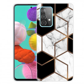 Coverup Marmer TPU Back Cover - Samsung Galaxy A13 4G Hoesje - Zwart / Wit