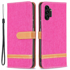 Coverup Denim Book Case - Samsung Galaxy A13 4G Hoesje - Roze