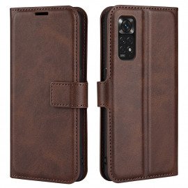 Coverup Deluxe Book Case - Xiaomi Redmi Note 11 / 11S 4G Hoesje - Donkerbruin