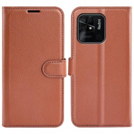 Coverup Book Case - Xiaomi Redmi 10C Hoesje - Bruin