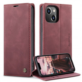 CaseMe Book Case - iPhone 14 Hoesje - Rood