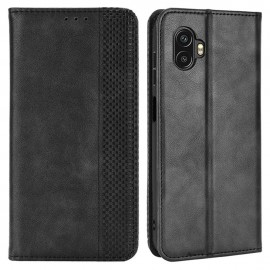 Coverup Vintage Style Book Case - Samsung Galaxy Xcover 6 Pro Hoesje - Zwart