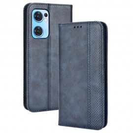 Coverup Vintage Style Book Case - OPPO Find X5 Lite Hoesje - Blauw