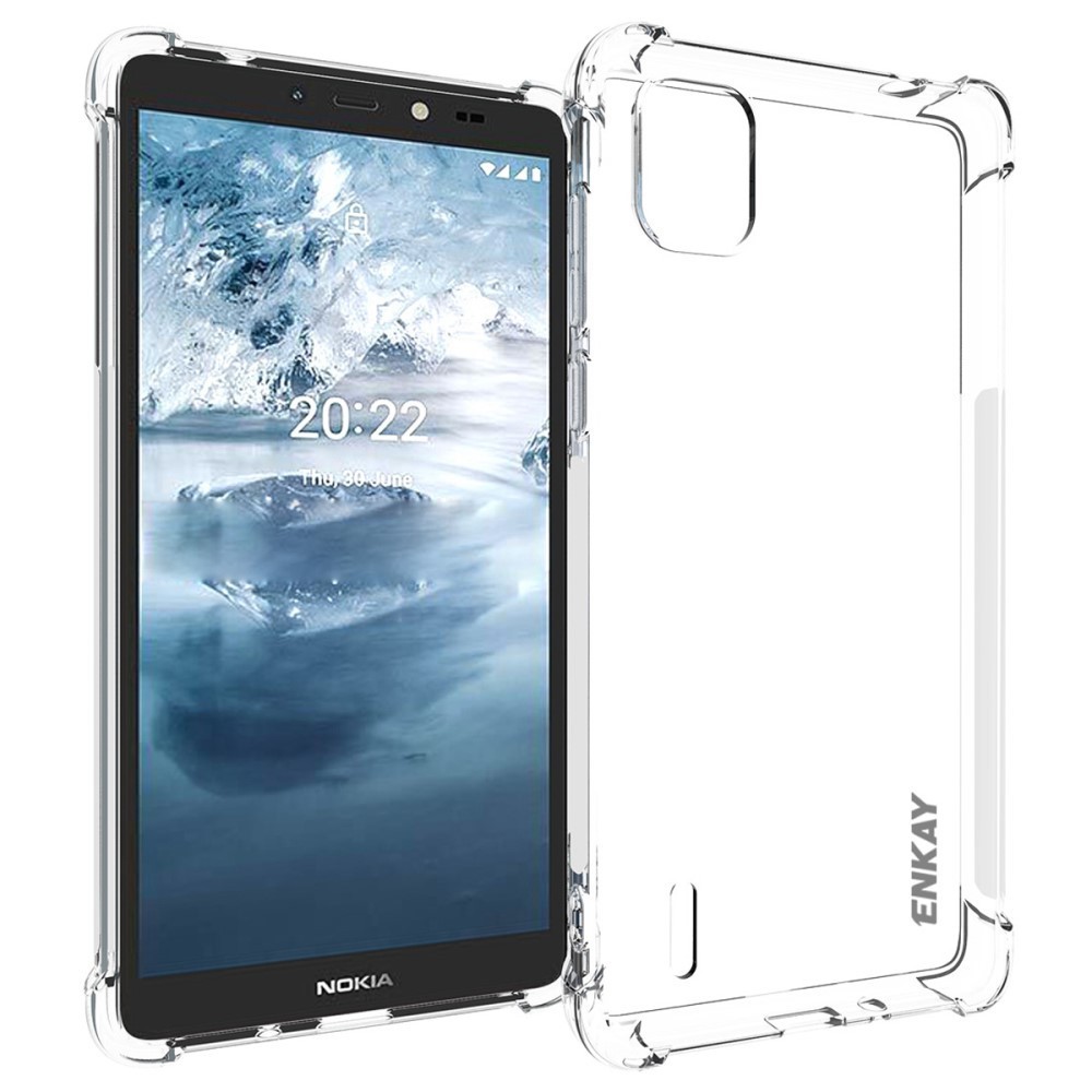 Toevallig Bier Haast je Enkay Transparant AirBag TPU Back Cover - Nokia C2 2E Hoesje | GSM-Hoesjes .be