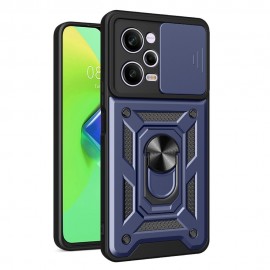 Coverup Armor Ring Kickstand Back Cover met Camera Shield - Xiaomi Redmi Note 12 Pro 5G Hoesje - Blauw