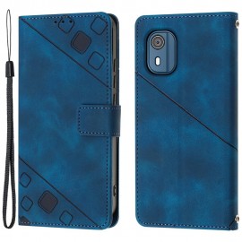 Coverup Book Case - Nokia C02 Hoesje - Blauw