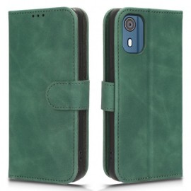 Coverup Book Case - Nokia C02 Hoesje - Groen