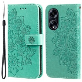 Coverup Mandala Bloemen Book Case - OPPO A98 Hoesje - Groen