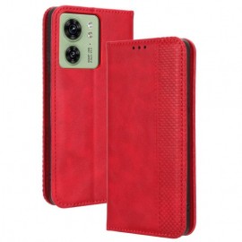 Coverup Vintage Style Book Case - Motorola Edge 40 Hoesje - Rood