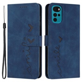 Coverup Smile Book Case - Motorola Moto G22 Hoesje - Blauw