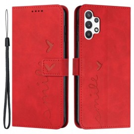 Coverup Smile Book Case - Samsung Galaxy A13 4G Hoesje - Rood