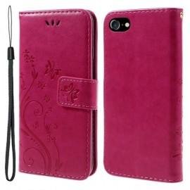 Coverup Bloemen & Vlinders Book Case - iPhone SE (2022/2020), iPhone 8 / 7 Hoesje - Roze