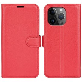 Coverup Book Case - iPhone 15 Pro Max Hoesje - Rood