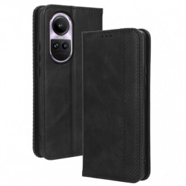 Coverup Vintage Style Book Case - OPPO Reno10 / Reno10 Pro Hoesje - Zwart