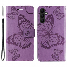 Coverup Vlinders Book Case - Samsung Galaxy A25 Hoesje - Lila