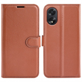 Coverup Book Case - OPPO A38 Hoesje - Bruin