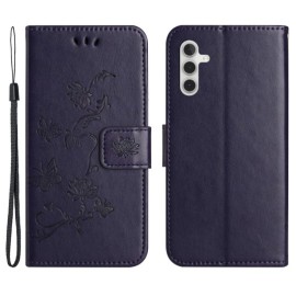 Coverup Bloemen & Vlinders Book Case - Samsung Galaxy S25 / S24 Hoesje - Lila