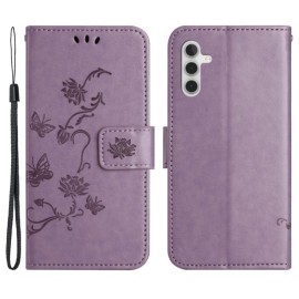 Coverup Bloemen & Vlinders Book Case - Samsung Galaxy S25 Plus / S24 Plus Hoesje - Lila