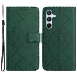 Coverup Rhombus Book Case - Samsung Galaxy S24 Hoesje - Groen