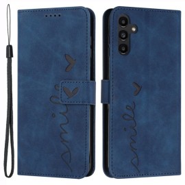 Coverup Smile Book Case - Samsung Galaxy S25 Plus / S24 Plus Hoesje - Blauw