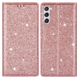 Coverup Glitter Book Case - Samsung Galaxy S24 Plus Hoesje - Rose Gold