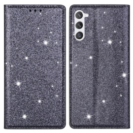 Coverup Glitter Book Case - Samsung Galaxy S24 Hoesje - Grijs