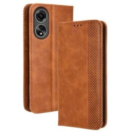 Coverup Vintage Style Book Case - OPPO A58 Hoesje - Bruin