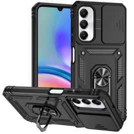 Coverup Armor Ring Kickstand Back Cover met Camera Shield - Samsung Galaxy A05s Hoesje - Zwart