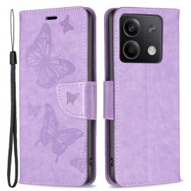 Coverup Vlinders Book Case - Xiaomi Redmi Note 13 5G Hoesje - Lila