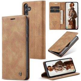 CaseMe 013 Book Case - Samsung Galaxy A35 Hoesje - Bruin