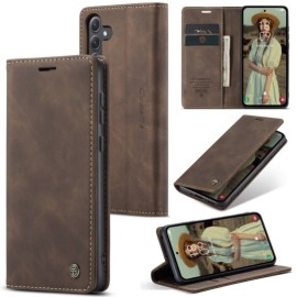 CaseMe 013 Book Case - Samsung Galaxy A35 Hoesje - Donkerbruin