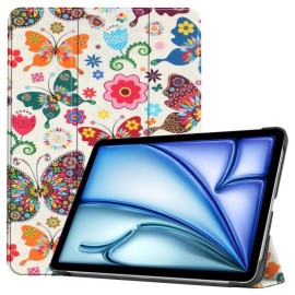 Tri-Fold Book Case met Wake/Sleep - iPad Air 11 (2024/2025) Hoesje - Vlinders