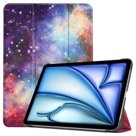 Tri-Fold Book Case met Wake/Sleep - iPad Air 11 (2024/2025) Hoesje - Galaxy