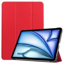 Tri-Fold Book Case met Wake/Sleep - iPad Air 11 (2024/2025) Hoesje - Rood